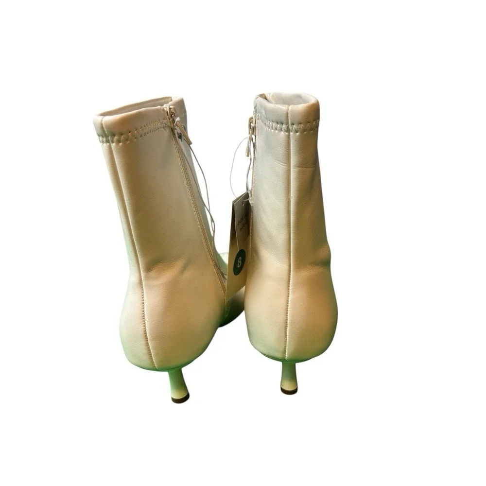 A New Day Boots Womens 8 AE829 Lonnie‎ White Stretch